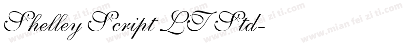 Shelley Script LT Std字体转换